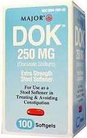 Major Dok 250mg 100ct Softgels *Compare to Colace Extra Strength*