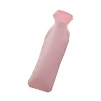 Warm Classic Small 1 L Hot Water Bottle with Velvet Cover - Light Pink