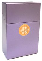 HHB Eclipse Metallic Purple Crushproof Plastic Cigarette Case, Kings, 2ct, 3116