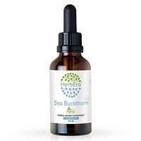 Sea Buckthorn A60 Alcohol Herbal Extract Tincture, Super-Concentrated Organic Sea Buckthorn (Hippophae rhamnoides) Dried Fruit (2 fl oz)