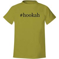 #hookah - Men's Hashtag Soft & Comfortable T-Shirt, Yellow, Large