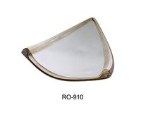 Yanco RO-910 ROCKEYE 10" DEEP Triangle Plate 10 OZ, China, Two-Tone, Pack of 24