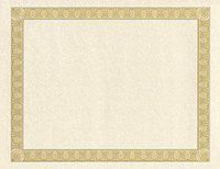 Geographics Parchment Paper Certificates, 8.5 x 11 Inches, Natural Diplomat Border, 50 per Pack (21015)