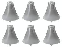 FCS Pack of 6 Click Sleeve for Siemens Signia Run Click-CIC/ITC (Closed-Extra Small).