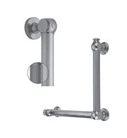 Jaclo G71-12H-24W-LH-ORB Reeded Transitional 90D Grab Bar, 12 x 24", Oil Rubbed Bronze