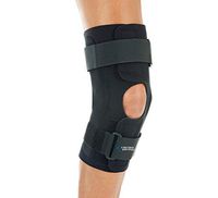 United Ortho Wraparound Hinged Knee Brace, Medium, Black