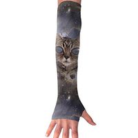 QG ZZX Alien Cat Unisex Compression Arm Sleeves UV Protection Performance Arm Sleeve - for Outdoor Sports Baseball,Basketball,Football (1 Pair)