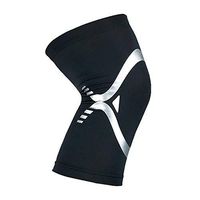 CRFYBX Knee Support, Anti Slip Knee Brace with Meniscus Tear Helps Joint Pain Relief for Arthritic Sufferer and Recovery from Fit for Sports Injuries,Silver,XL