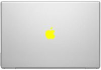 Yellow Color Change Apple Overlay Decal Sticker - Vinyl Decal for Cars, Macbooks, and Other Laptops
