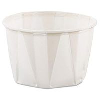SOLO Cup Company Paper Portion Cups, 2oz, White, 250/Bag, 20 Bags/Carton