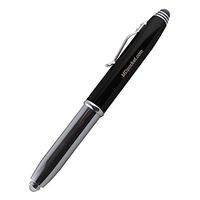 Pocket Penlight with Stylus - Black