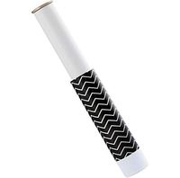 Flint Retractable Lint Roller, Refillable, 30 Sheets (Black Chevron)