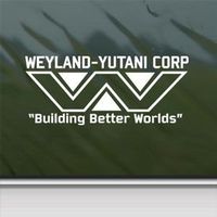 7.5 Inches Red Weyland Yutani White Sticker Decal Aliens Lv-426 Hive White Car Window Wall Macbook Notebook Laptop Sticker Decal