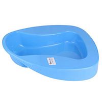 Firm Thick Plastic Stable Bedpan, Heavy Duty Smooth PP Bedpan for Bed-Bound Patient