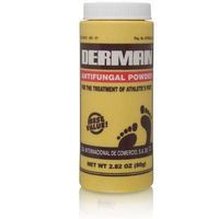Derman Antifungal Powder for Treatment of Athlete's Foot Foot Care Products 3 Pk Deal.
