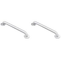 Moen 8724 Home 24-Inch Bathroom Grab Bar, Stainless with Moen 8748 Home 48-Inch Bathroom Grab Bar, Stainless