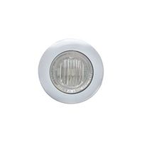 United Pacific 37970 3 LED Mini Dual Function Clearance Marker with Bezel (Red LED/Clear Lens)