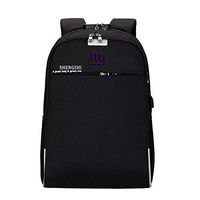 Unisex Laptop Backpack with USB Charging Port, Waterproof and Anti-Theft - Pick New York Giants