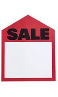 Large Oversized Red Sale Price Tags - Case of 50