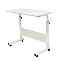 Adjustable Lap Table Portable Laptop Mobile Computer Stand Desk 60x40cm Cart Tray Side Table, for Bed Sofa Hospital Nursing Reading Eating