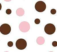 Pink Flowers Spring Blooms On Blue Art DIY Crafts Tissue Paper for Gift Wrapping 20"X30" 5 Sheets