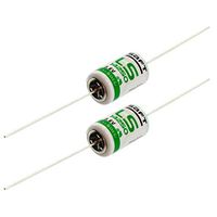 2x SAFT LS14250AX 1/2AA Axial 3.6V Lithium Battery For Patient Monitoring, Respirators/Oxygen Concentrators, Asset Tracking, Theft Prevention, Locator Beacons, Data Collection, AMR Add-ons