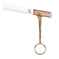 Lzttyee Elegant Rose Design Lady Smoker Cigarette Holder Ring Protect Your Fingers (M, Gold)