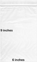 BNY Corner 2 Mil 6x9 Clear Plastic Zip Lock Bags, 6" x 9" Reloc Bag - 1000 Counts