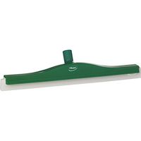 Vikan 77632 Foam Rubber Polypropylene Frame Fixed Head Swivel Neck Squeegee, 20", Green
