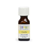 Aura Cacia Vanilla Essential Oil (in jojoba oil) | 0.5 fl. oz. | Vanilla planifolia