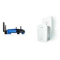 Linksys WRT AC3200 Open Source Dual-Band Gigabit Smart Wireless Router (WRT3200ACM) with Linksys AC1900 Gigabit Range Extender (RE7000) Bundle