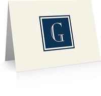 Monogram Stationery Note Cards - Monogram Thank You Cards (G)