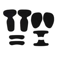 8pcs Women Forefoot Cushion Silicone High Heel Shoe Pads Inserts Blister Prevention Relieve Metatarsal Pain and Plantar Fasciitis Pain - Black