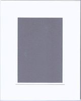 16x20 White and White Double Picture Mat, Bevel Cut for 12x16 Picture or Photo