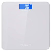 Weight Scale, Precision Digital Body Bathroom Scale with Step-On Technology, 6mm Tempered Glass Easy Read Backlit LCD Display, 400 Pounds