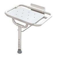 Simplic Foldable Wall-Mounted Seat/White Coating Alum. Frame Lightweight