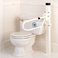 Floor Support For Toilet Hinged Arm Support