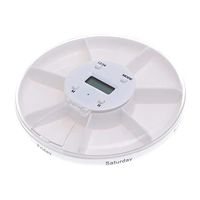 Artibetter Weekly Pill Organizer Large Electronic Pill Box Digital Vitamin Travel Container