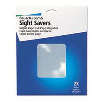 2X Magna-Page Full-Page Magnifier w/Molded Fresnel Lens, 8-1/4" x 10-3/4"