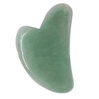 Gift2U Aventurine Gua Sha Scraping Massage Tool Natural Stone Scraper Soft Tissue Mobilization Tool for SPA Treatment