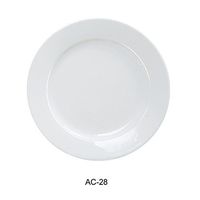 Yanco AC-28 ABCO 20" Round Plate, Porcelain, Super White, Pack of 2