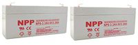NPP NP6-3.3Ah 6V 3.3Ah Valve Regulated SLA Sealed Lead Acid Battery (2 pcs)