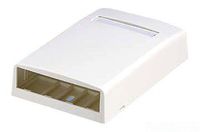 Panduit CBX4IG-AY 4-Port Surface Mounting Box for LD3/LDPH3/LD5/LDPH5 Fitting, International Grey