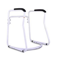 Adjustable Toilet Surround Frame, Bathroom Safety Assist Rail Grab Bar with Anti-Slip Handrail, for Elderly Senior Handicap Disabled Toilet Seat (Color : PU handrails)