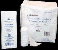 Reliamed Synthetic Conforming Gauze Bandage, Bag of 12