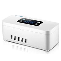 WANG Portable Insulin Refrigerated Box 2-8℃ Thermostat Drug Reefer Car Refrigeration Case/Small Travel Box for Medication