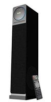 Sykik tower TSME26, high power 60W RMS Tower Speaker with Bluetooth, powerful 6.5 inch sub-woofer, Pair of 4 inch drivers, SD, USB AUX Jacks. FM radio and remote.