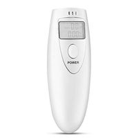 Boquite Breathalyzer, Alcohol Tester, Portable Breath Alcohol Tester, Single Screen White LCD Breathalyzer Analyzer Detector