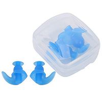Wbestexercises 2 Packs Soft Silicone Earplugs Set, Premium Corded Noise Prevention Silica Gel Ear Plugs Earmuff, Waterproof for Swimming Training Sleeping Hearing Protection with Box Package(Blue)