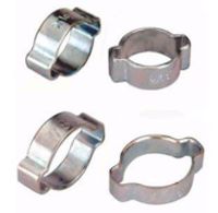 TJ Longda 20 Pieces Double Ears (2 Ear) Hose Clamps Size 1/2"